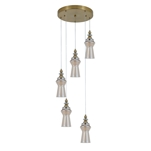 Подвесной светильник 11077/5P Brass фото 2