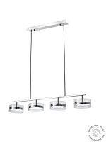 Люстра на штанге хром LED 48Вт 114см Zortes DONUT ZRS.1802.04