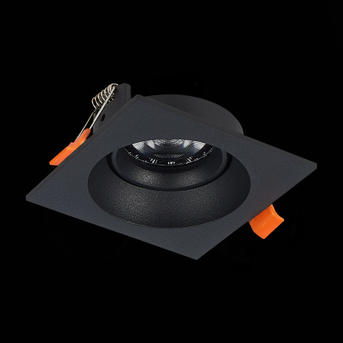 ST208.418.01 Св-к встр. Черный GU10 1*50W  L94xW94xH40 220V Без ламп Встраиваемые светильники фото 7