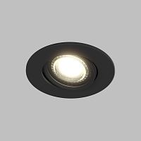 DK3020-BK Встраиваемый светильник, IP 20, 10 Вт, GU5.3, LED, черный, пластик
