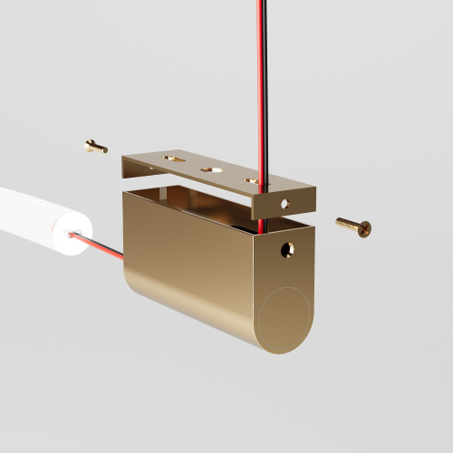 Накладные крепления для круглого гибкого неона Full light латунь FL 28101 фото 4