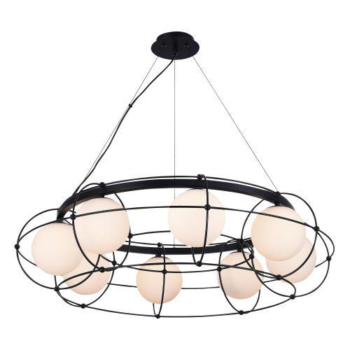 SL1189.403.08 Люстра подвесная ST-Luce Черный/Опал G9 8*5W BEATA фото 3