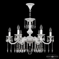 Люстра с хрустальными подвесками AL78101/6/210 A WMN Bohemia Ivele Crystal (Богемия Ивеле Кристалл)
