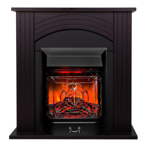 Электрокамин RealFlame Hanna DN орех с очагом Majestic Lux Black RC фото 2