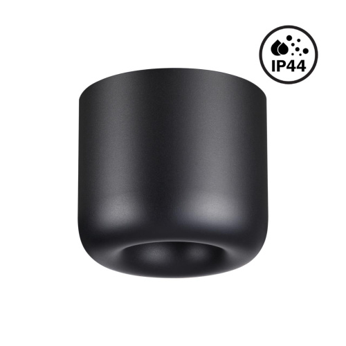 359440 OVER NT24 372 черный Светильник накладной влагозащищённый IP44 LED 10W 220-240V 3000K 650Лм LISSE