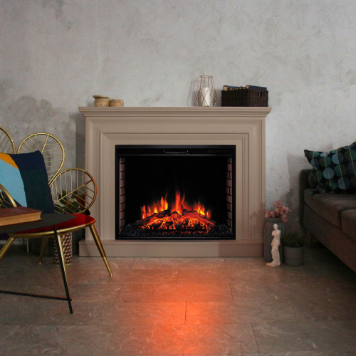 Каминокомплект WESTON/ФАБИО Кашемир с очагом Электроочаг EPSILON/ЭПСИЛОН 33 фото 5