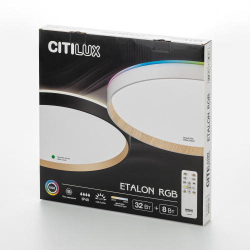 Citilux ETALON CL750401R LED RGB Светильник с пультом Чёрный+Золото фото 9 Citilux ETALON CL750401R LED RGB Светильник с пультом Чёрный+Золото фото 9