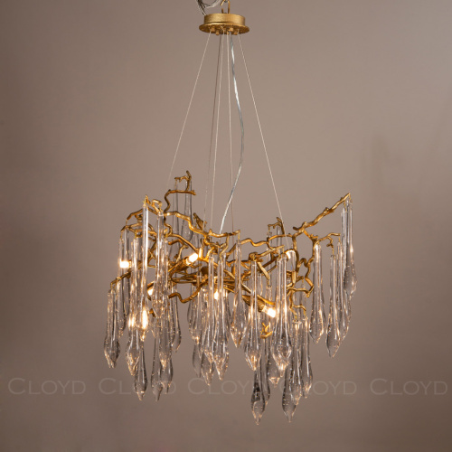 Люстра Cloyd SURINAM C8 / Ø60 см - латунь - бесцвет. стекло (арт.10977) фото 2