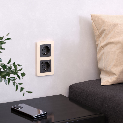 Рамка из акрила на 2 поста Acrylic айвори W0022743 фото 5