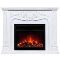 Электрокамин RealFlame Victoria 26 WT белый с очагом Moonblaze