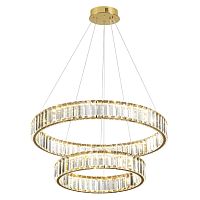 5015/60L L-VISION ODL23 589 золотой/прозрачный металл/хрусталь Люстра LED 60W 4000K 6000Лм VEKIA