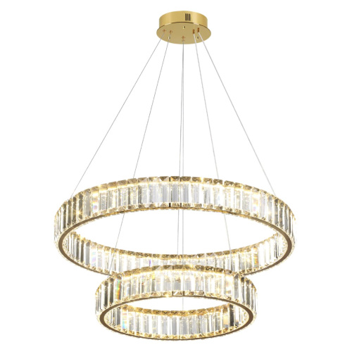 5015/60L L-VISION ODL23 589 золотой/прозрачный металл/хрусталь Люстра LED 60W 4000K 6000Лм VEKIA