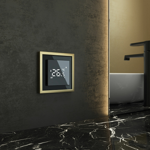 Рамка из металла на 1 пост Baguette черный/латунь W0012852 фото 4