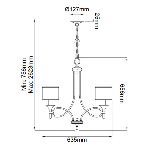 Люстра Kichler, Арт. KL-LACEY5-MB фото 9 Люстра Kichler, Арт. KL-LACEY5-MB фото 9