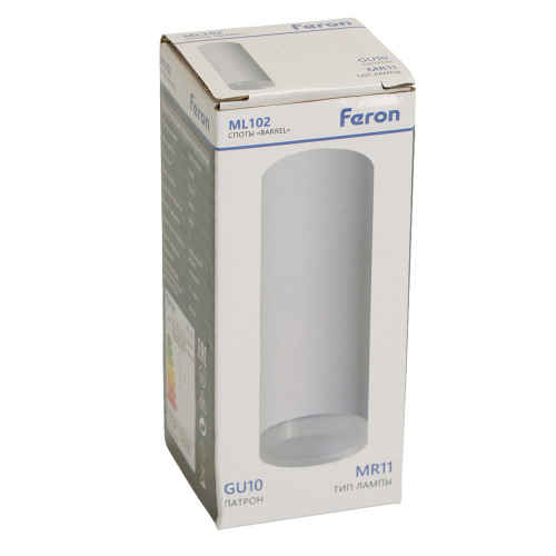 Светильник потолочный Feron ML102 Barrel MR11 GU10 35W 230V, белый фото 5