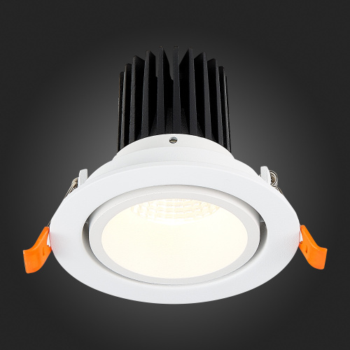 ST705.538.10 Св-к встр. Белый LED 1*10W 3000K 750Lm Ra>90 38° IP20 D102xH85 170-240V Встраиваемые светильники фото 5