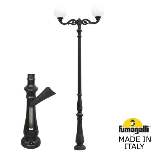 Fumagalli Парковый фонарь FUMAGALLI TABOR ADAM/GLOBE 300 2L G30.205.M20.AYE27 Fumagalli Парковый фонарь FUMAGALLI TABOR ADAM/GLOBE 300 2L G30.205.M20.AYE27