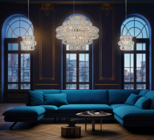 Люстра подвесная Brilliance Chrome FL1107-25P фото 3 Люстра подвесная Brilliance Chrome FL1107-25P фото 3