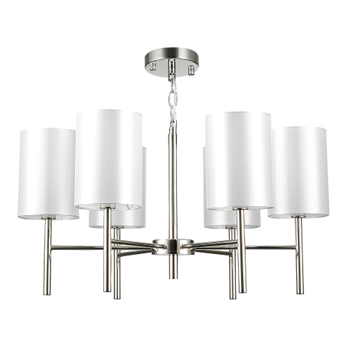 SLE107303-06 Светильник подвесной Никель/Белый E14 6*40W NOIA фото 4