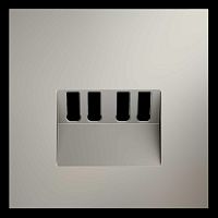 Накладка для розетки акустической 4-местной , S70 (кашемир) Voltum VLS001503