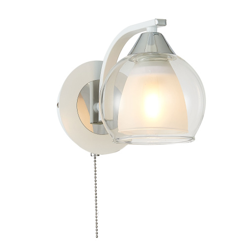 Citilux Кристи CL152310 Бра с выключателем Белое Хром Citilux Кристи CL152310 Бра с выключателем Белое Хром