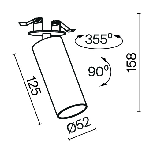 Встраиваемый светильник Technical C053CL-L12W4K-W-W фото 8