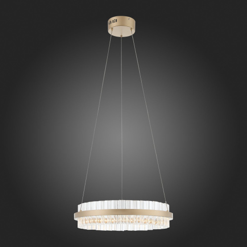 SL383.203.01 Светильник подвесной ST-Luce Золотистый/Золотистый, Прозрачный LED 1*34W 3000K CHERIO фото 3