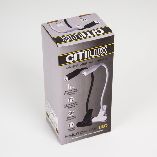 Citilux Ньютон CL803061N LED Лампа на прищепке с диммером Чёрная фото 8 Citilux Ньютон CL803061N LED Лампа на прищепке с диммером Чёрная фото 8