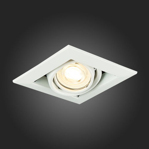 ST250.558.01 Св-к встр. Черный, Белый GU10 1*50W  IP20 L126xW126xH70 220V Без ламп Встраиваемые светильники фото 9
