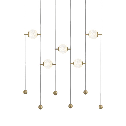 Подвесной светильник MD22001013-5AY-001 gold фото 2