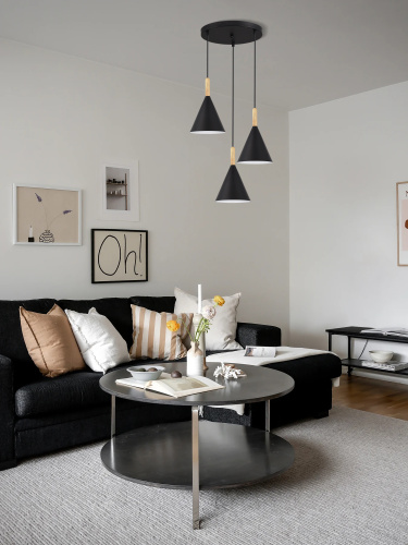 SLE1255-423-03 Светильник подвесной Черный/Черный E27 3*40W ARKET фото 5 SLE1255-423-03 Светильник подвесной Черный/Черный E27 3*40W ARKET фото 5