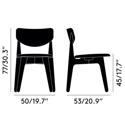 Стул Slab Black Upholstered фото 6