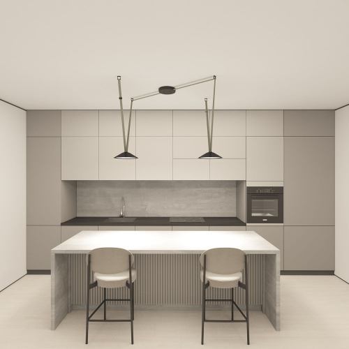 DK5564-BK Cветильник для трека-ремня Belty, серия Flow, со светодиодом, D300*H71мм, 48V DC, 20W, RA90, 120°, 4000K, IP20, черный, алюминий фото 8