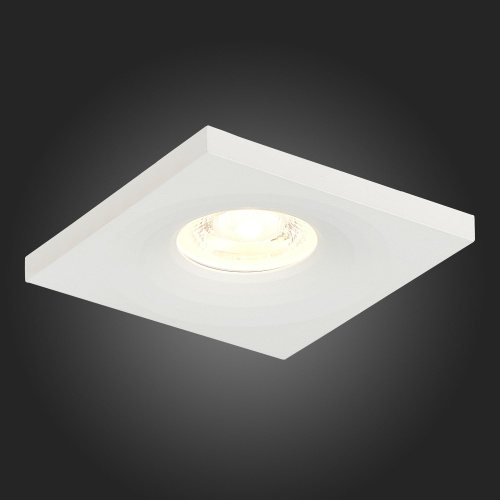 ST205.518.01 Св-к встр. Белый GU10 1*50W  L94xW94xH27 220V Без ламп Встраиваемые светильники фото 3