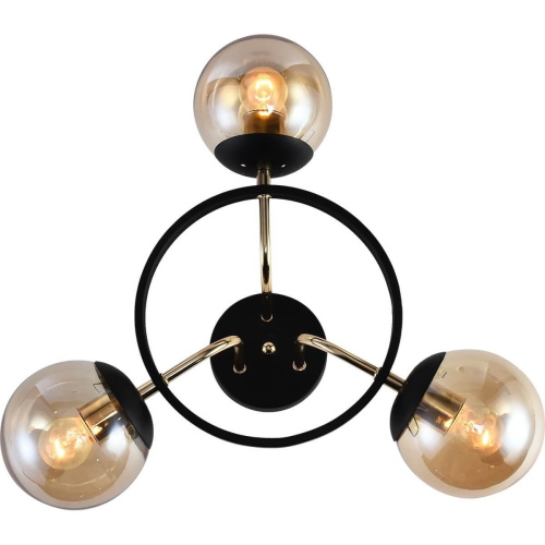 Потолочная люстра Reluce 01344-0.3-03 BK+FGD фото 3