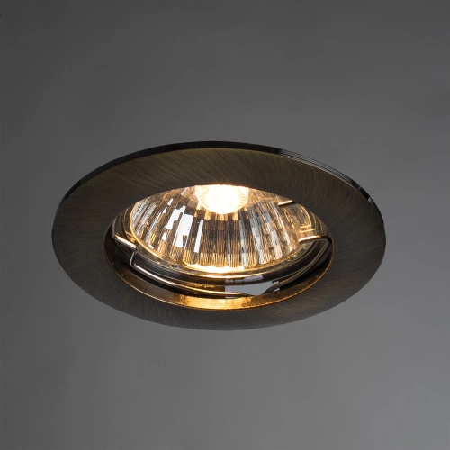 Точечный встраиваемый светильник Arte Lamp BASIC A2103PL-1AB фото 2