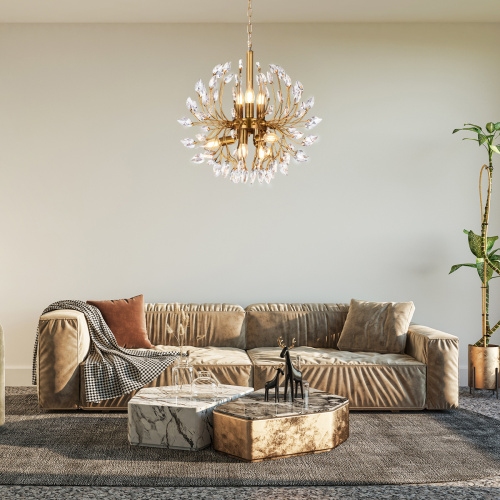 Подвесной светильник Escada 486/9PL E14*40W Gold фото 2 Подвесной светильник Escada 486/9PL E14*40W Gold фото 2