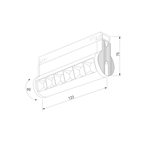 Slim Magnetic Трековый светильник 6W 4200K Alter белый 85048/01 85048/01 фото 6 Slim Magnetic Трековый светильник 6W 4200K Alter белый 85048/01 85048/01 фото 6