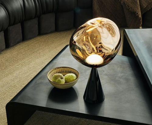 Настольная лампа Melt Cone Fat gold фото 3