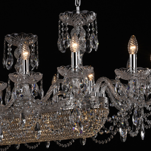 Люстра хрустальная 1453/18/195/1500 Ni Bohemia Ivele Crystal (Богемия Ивеле Кристалл) фото 2 Люстра хрустальная 1453/18/195/1500 Ni Bohemia Ivele Crystal (Богемия Ивеле Кристалл) фото 2