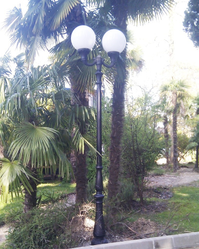 Fumagalli Парковый фонарь FUMAGALLI TABOR OFIR/GLOBE 400 2L G40.205.R20.AYE27 фото 2