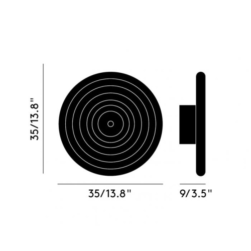 Настенный/Потолочный светильник Press Large Clear LED фото 5