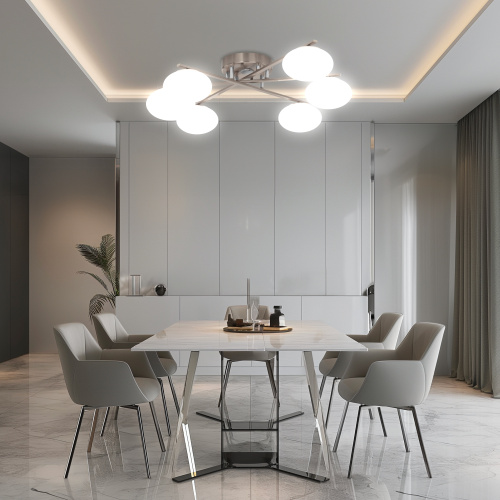 Citilux ATMAN SMART CL226A161 RGB LED Умная люстра Матовый Хром фото 13