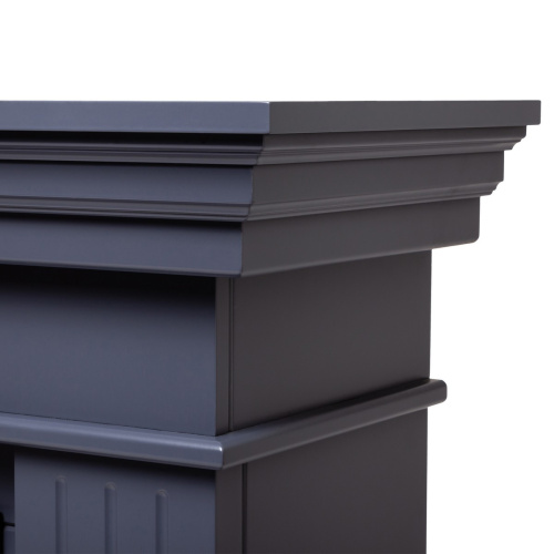 Каминокомплект ONTARIO/ЛЕОНАРДО Графит с очагом Электроочаг SAPHIR/САПФИР 42 фото 7