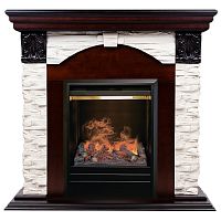 Электрокамин RealFlame Dublin Lux AO античный дуб с очагом 3D Olympic