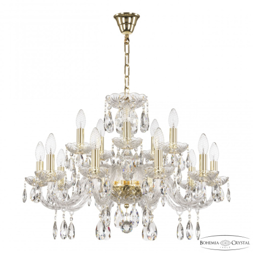 Люстра хрустальная 117/10+5/240 G Bohemia Ivele Crystal (Богемия Ивеле Кристалл)