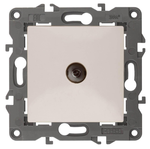 ТВ-розетка одиночная ЭРА Elegance 14-3101-02 Б0034291 ТВ-розетка одиночная ЭРА Elegance 14-3101-02 Б0034291