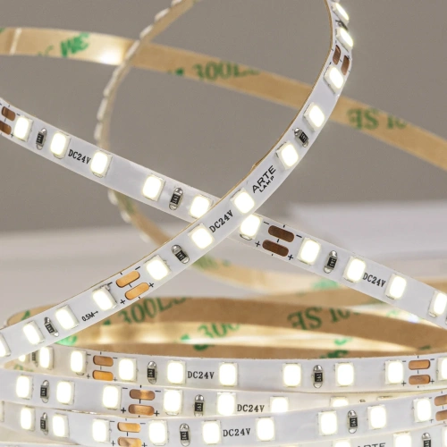 Светодиодная лента 24V 9,6W/m 3000К 5м Arte Lamp TAPE A2412005-01-3K фото 3 Светодиодная лента 24V 9,6W/m 3000К 5м Arte Lamp TAPE A2412005-01-3K фото 3