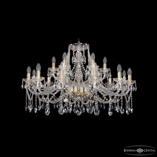 Люстра хрустальная 1413/12+6/360 G Люстра хрустальная 1413/12+6/360 G