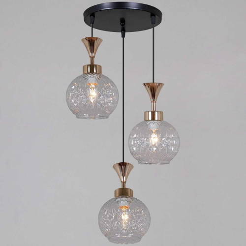 Подвесной светильник Reluce 10080-0.9-03 BK+FG